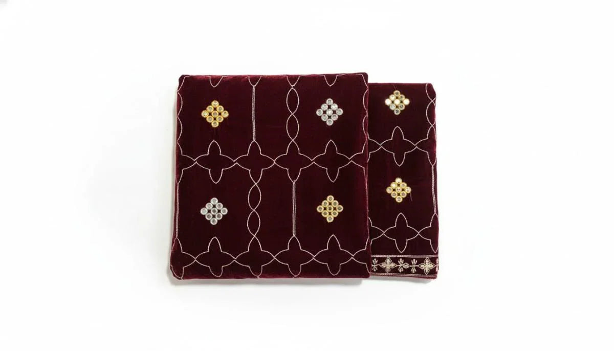 Velvet Women’s Shawls in 10+ Colors & design's - RAEES WEAR